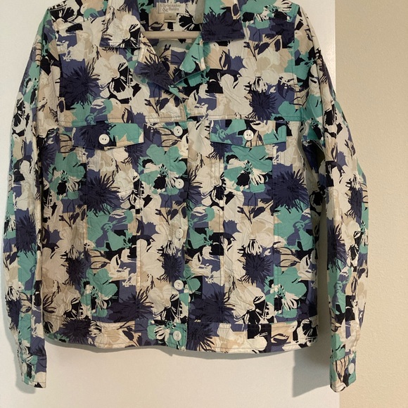 Christopher & Banks Pond Frond Abstract Jacket - Picture 10 of 13